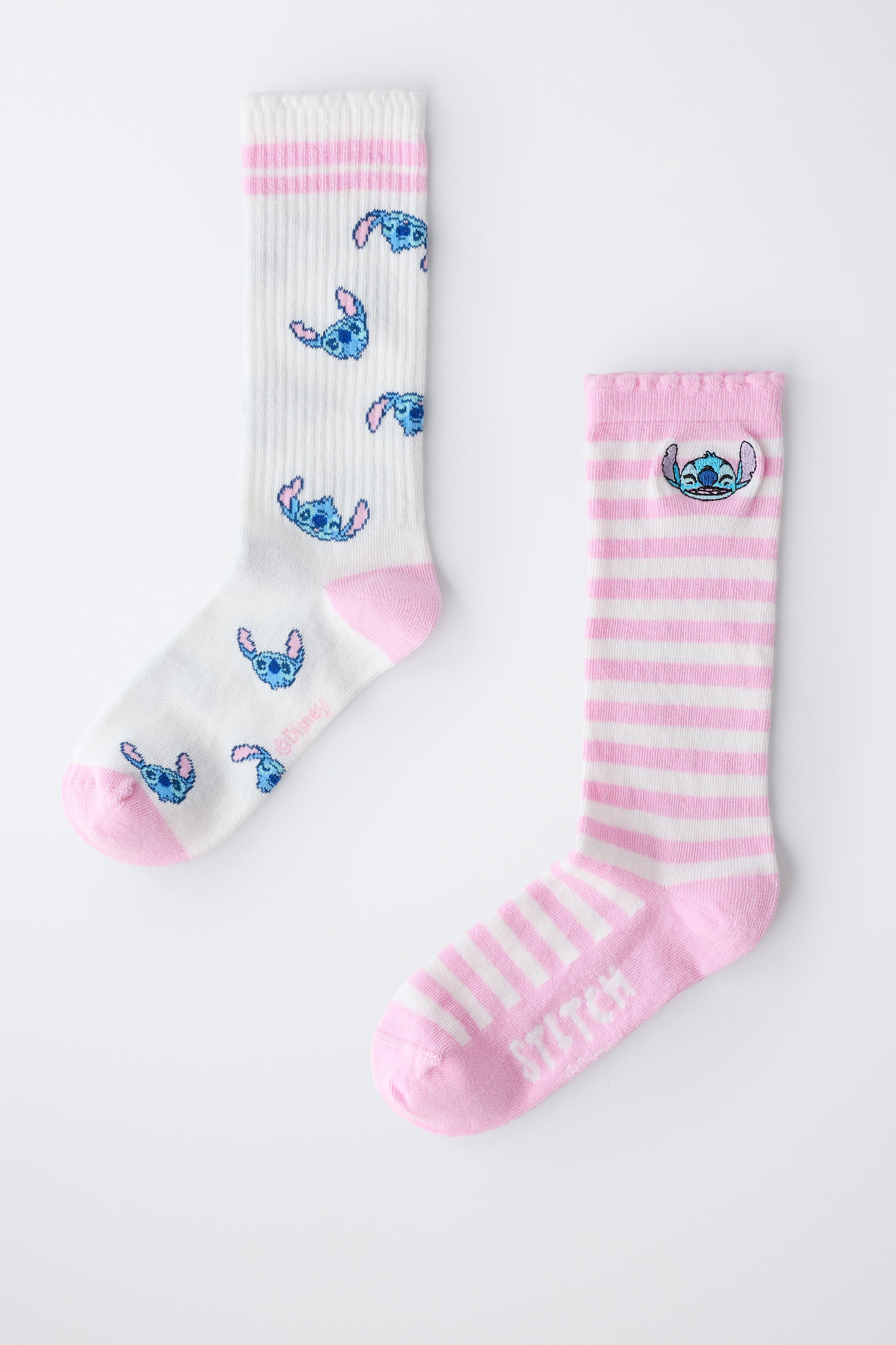 LOT DE DEUX CHAUSSETTES MONTANTES LILO & STITCH © DISNEY